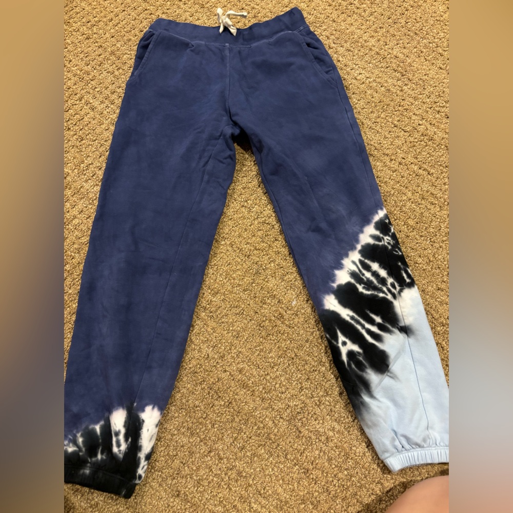 Electric & Rose The Pacifica 7/8 Jogger by Blue and Black Tie-Dye Sweatpants XS